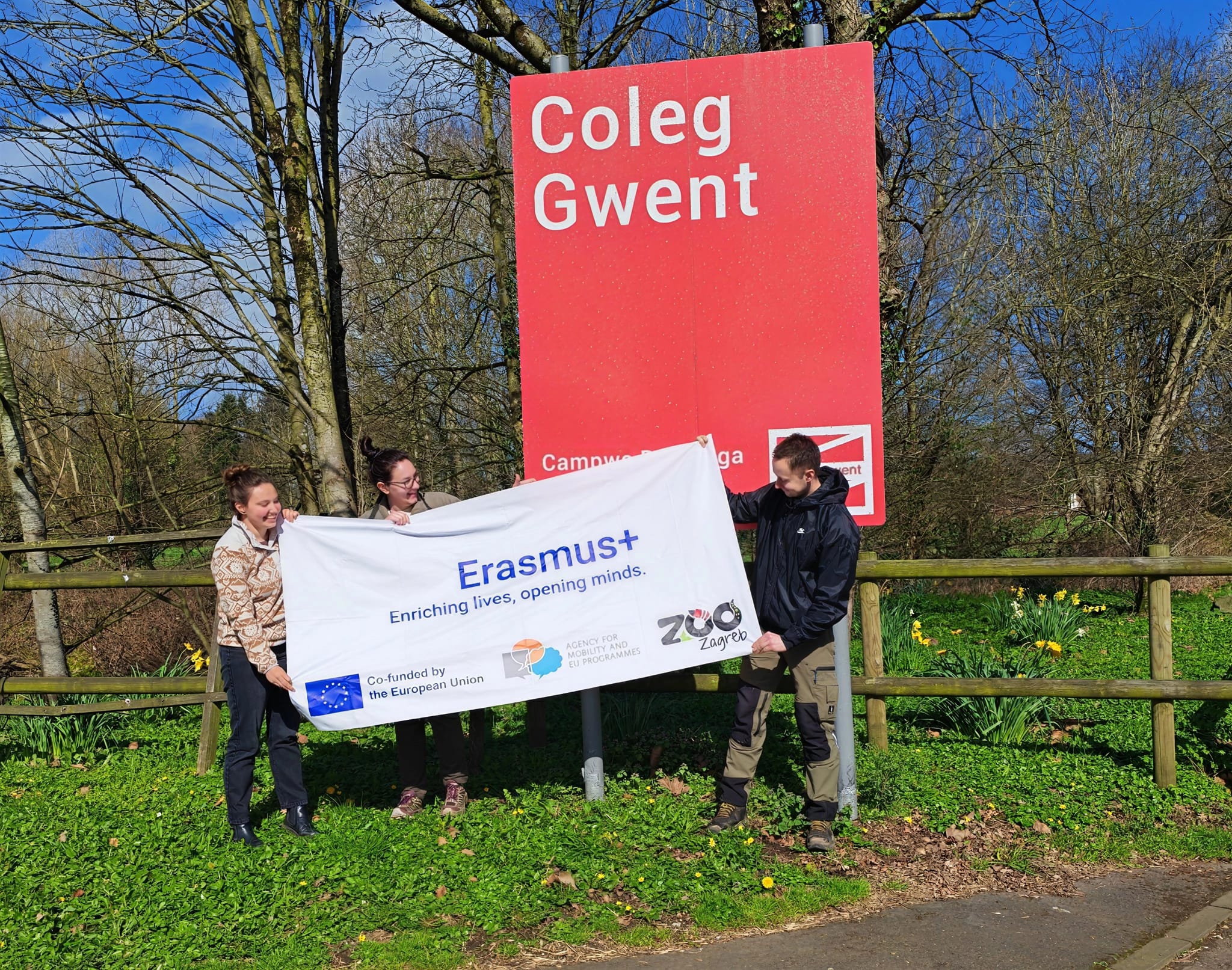 Naši kolege učili o skrbi za životinje na velškom Colegu Gwent